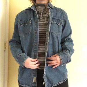 Levi denim button down shirt
